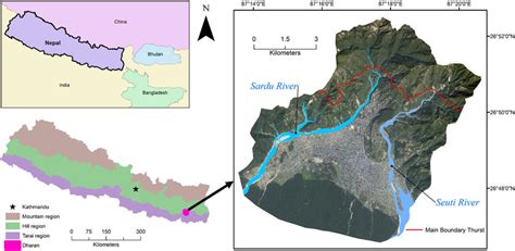 Nepal and the study area of Dharan. | Download Scientific Diagram