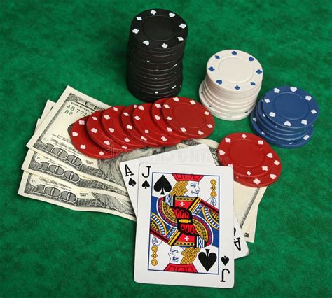 A winning blackjack hand stock photo. Image of gambling - 10885728