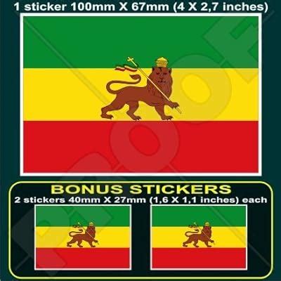 ETHIOPIA Former Ethiopian Lion of Judah Flag AFRICA | Ubuy India