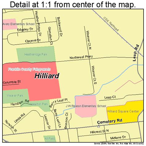 Hilliard Ohio Street Map 3935476