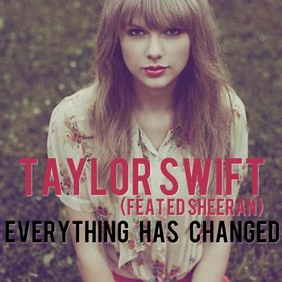 Everything Has Changed cover (Taylor Swift) by sapatoverde on DeviantArt