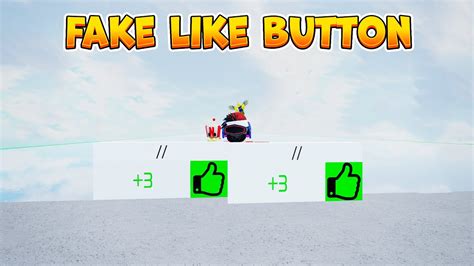 How to make fake like button in obby creator - YouTube