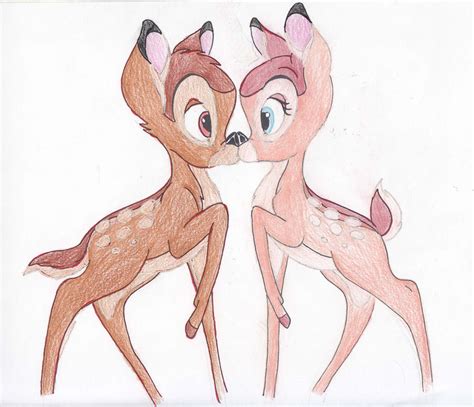 Bambi And Faline Kiss by RogersGirlRabbit on DeviantArt