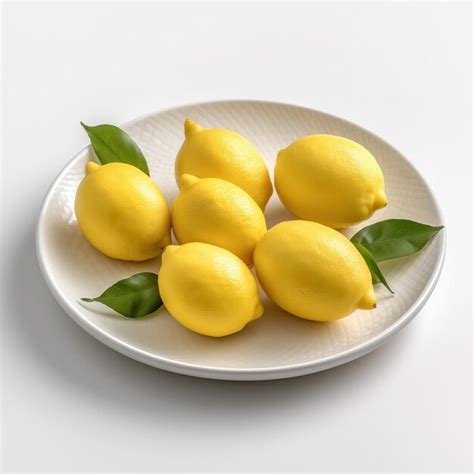 Premium AI Image | Lemon Stock Photo 2023 Item White Background Plant ...