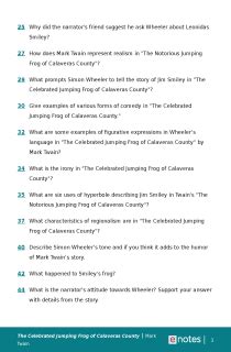 The Celebrated Jumping Frog of Calaveras County Summary - eNotes.com