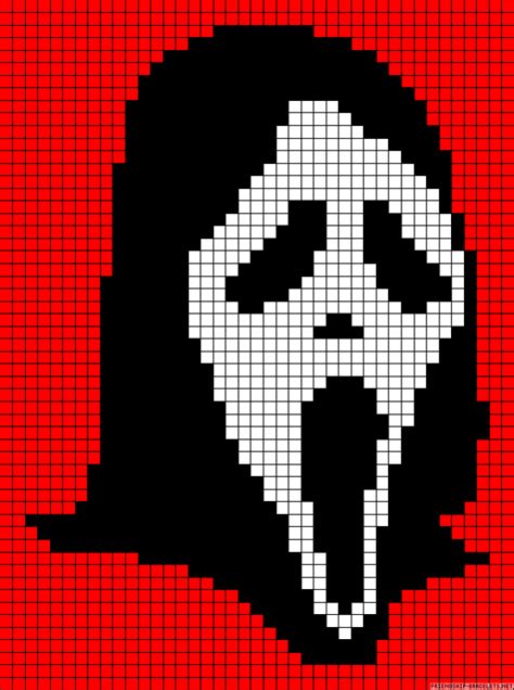 Ghostface Pixel Art Pixel Art Pixel Art Grid Easy Pixel Art | The Best ...