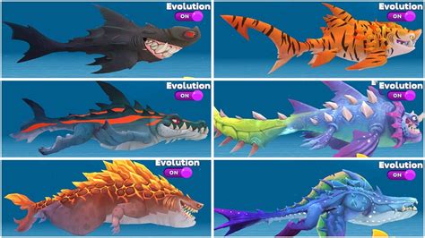 Hungry Shark Evolution - All 6 Evolved Sharks Unlocked - All 24 Sharks ...