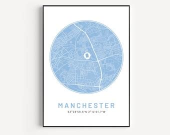 Manchester City Poster Stadium - Etsy