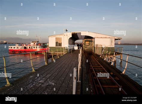 Hythe Ferry and Pier Railway; Southampton; England; UK Stock Photo - Alamy