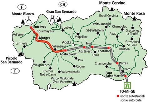 Aosta Valley Map 2 3 large map Aosta Valley, San Bernardo, Regions Of ...