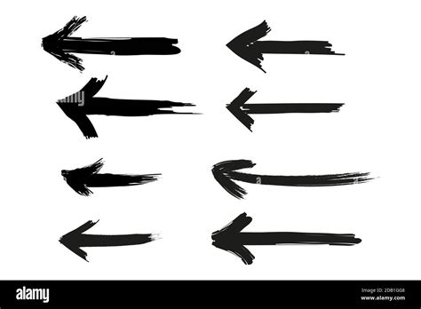 grunge arrow vector. grunge arrow brush.grunge arrow paint Stock Vector ...