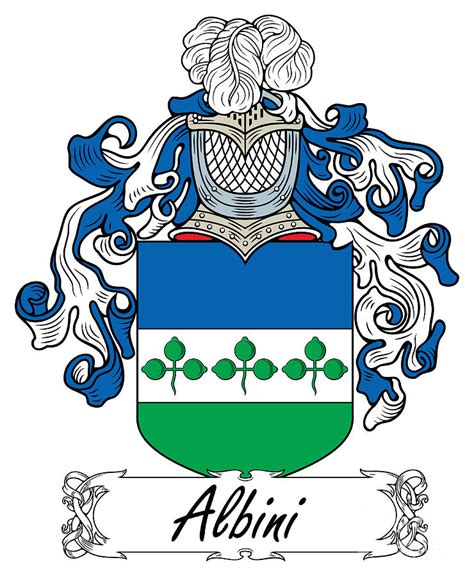 Albini Coat of Arms Italian Digital Art by Heraldry - Fine Art America