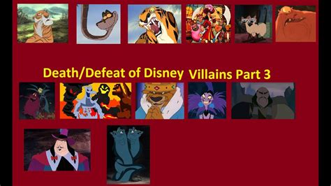 Death/Defeat of Disney Villains Part 3 - YouTube