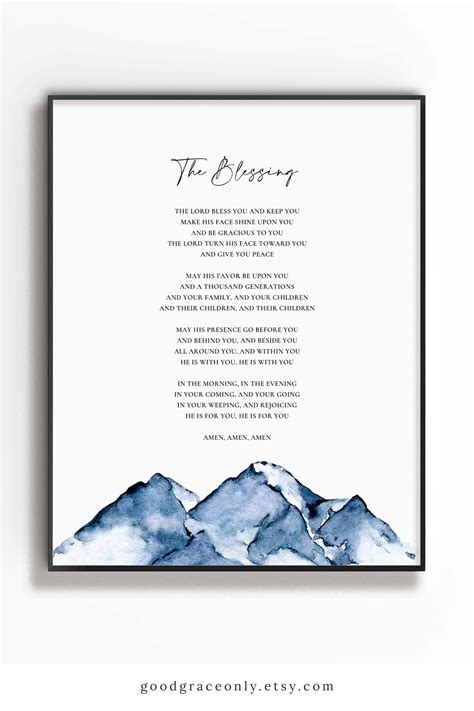 Instant Download || Digital Print || The Blessings || Click on Picture ...