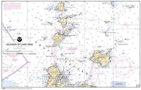 ISLANDS IN LAKE ERIE 31 nautical chart - ΝΟΑΑ Charts - maps