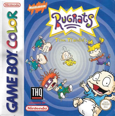 Rugrats: Time Travelers (1999) Game Boy Color box cover art - MobyGames