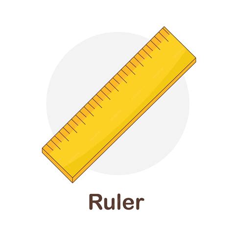 Premium Vector | Vocabulary flash card for kids. ruler to with picture ...