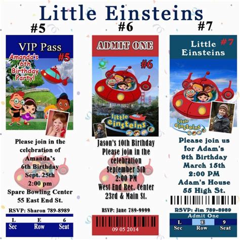 Little Einsteins Birthday Invitations | BirthdayBuzz