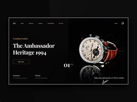 Watch - Landing Page Template :: Behance