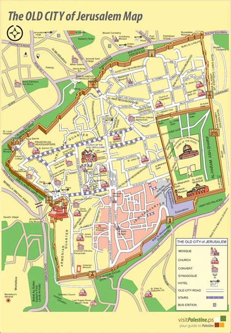 Jerusalem old city map