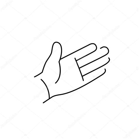 Open hand palm gesture — Stock Vector © HonzaHruby #73293105