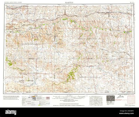 Map of martin south dakota Cut Out Stock Images & Pictures - Alamy