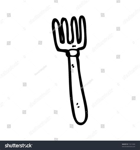 Fork Cartoon Stock Vector (Royalty Free) 71011600 | Shutterstock