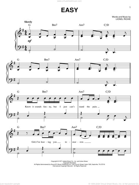 Piano Printable Sheet Music