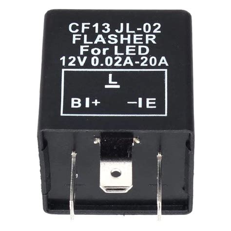 Car 3-pin CF-13 Electronic LED 12V Flasher Relay Fix for Turn Signal ...