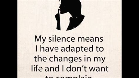 My silence means | Quotes - YouTube