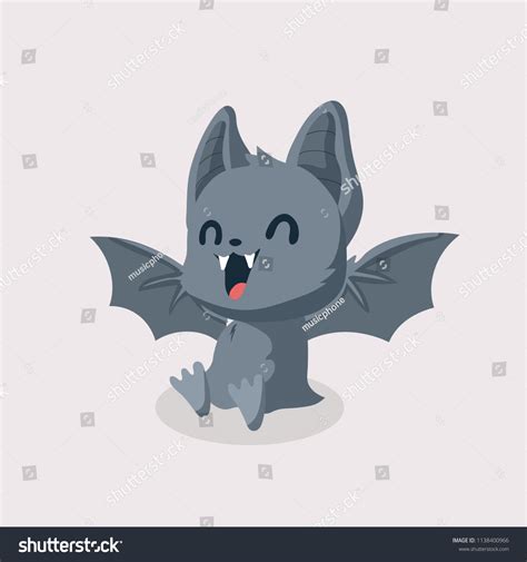 Cute Bat Cartoon Stock Vector (Royalty Free) 1138400966 | Shutterstock