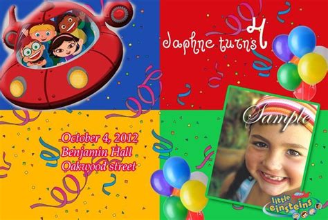 Little Einsteins Invitations - Invitation Design Blog