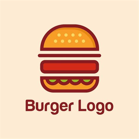 Premium Vector | Burger fastfood logo design