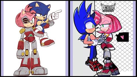 Amy, but she's Sonic's HOT ROBOT GIRLFRIEND?! (Sonic Comic Dub) - YouTube