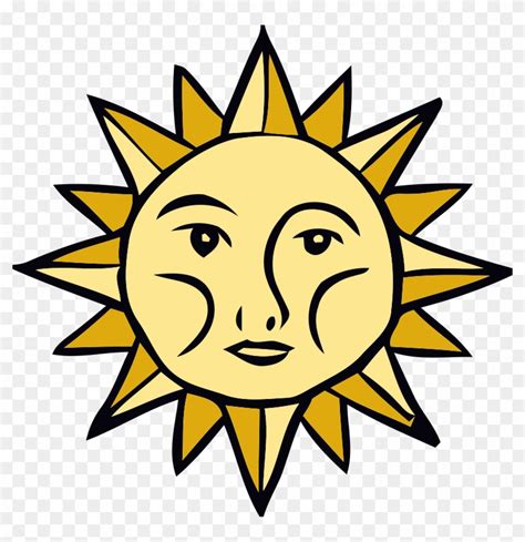 Sun Faces Clip Art - Live By Sun Embroidery Design - Free Transparent ...