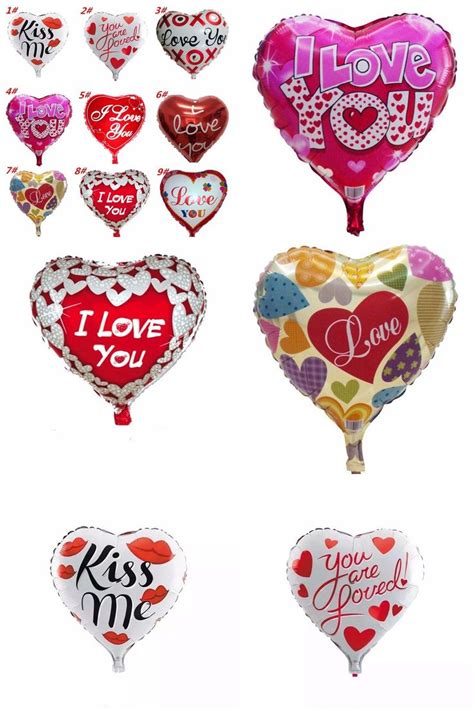 [Visit to Buy] 18 inches Heart Wedding Decor Foil Balloons Wedding ...