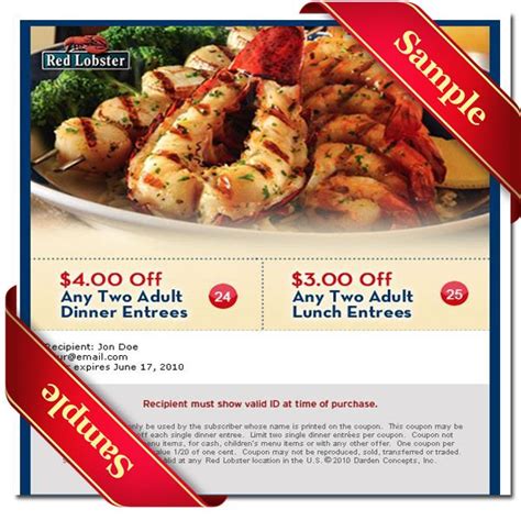 redlobster printable coupons | Red lobster coupons, Red lobster, Dinner ...