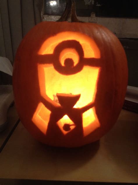 Minion pumpkin Minion Pumpkin Carving, Pumpkin Art, Pumpkin Spice ...