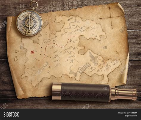 Old Torn Treasure Map Image & Photo (Free Trial) | Bigstock