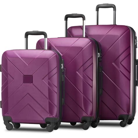 3 Piece Expandable Luggage Sets on Sale, SEGMART Carry on Suitcase w ...