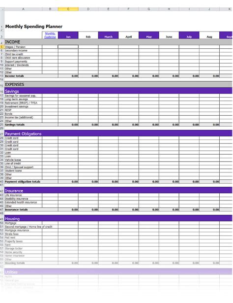 Expense Manager Excel Template