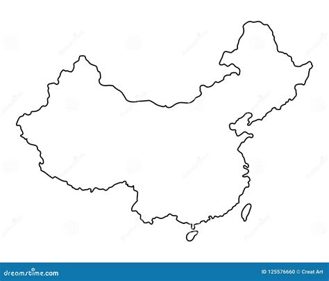 China Map Outline Stock Illustrations – 5,245 China Map Outline Stock ...