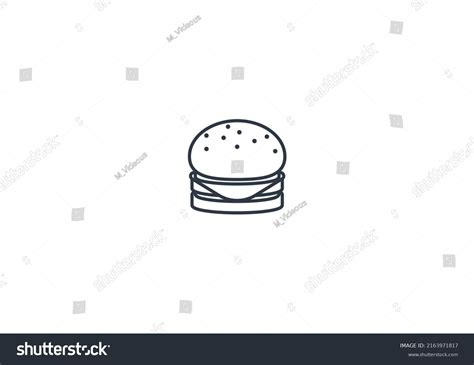 Burger Vector Flat Emoticon Isolated Hamburger Stock Vector (Royalty ...