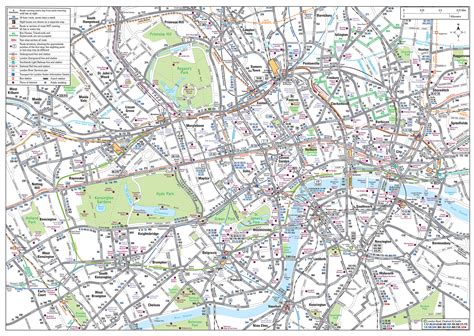 Map of London bus & night bus: stations & lines