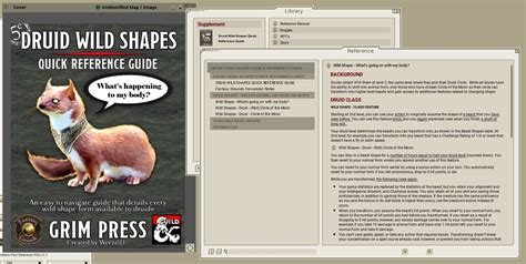 5e Druid Wild Shapes - Quick Reference Guide (Fantasy Grounds ...