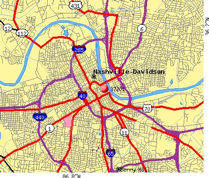 Nashville Tn Zip Code Map