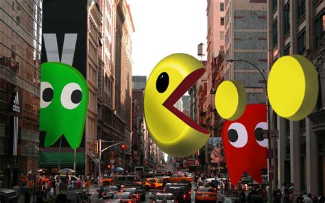 Pac Man in New York... by Aleks-Da-Russian on DeviantArt