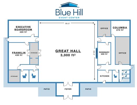 Venue Spaces - Blue Hill Event Center - Event Space, Rooms