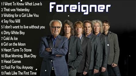 Foreigner Greatest Hits - The Best Of Foreigner - YouTube