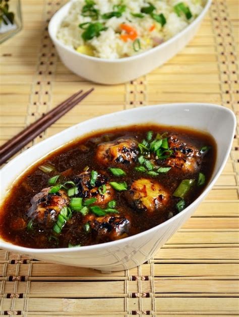 Veg manchurian recipe, gravy veg manhurian recipe